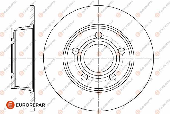 EUROREPAR 1642776080 - Тормозной диск autospares.lv