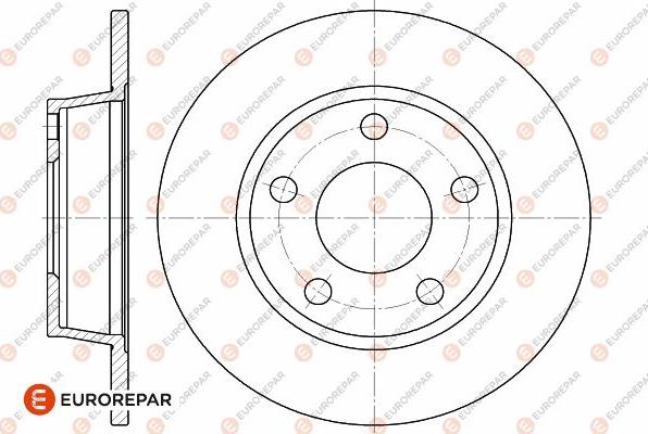 EUROREPAR 1642776180 - Тормозной диск autospares.lv