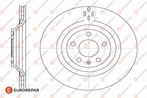 EUROREPAR 1642770580 - Тормозной диск autospares.lv