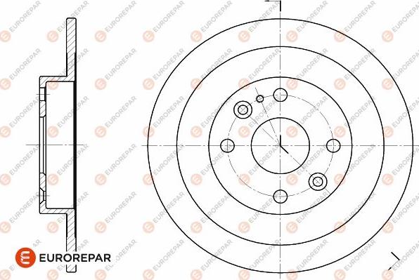 EUROREPAR 1642770880 - Тормозной диск autospares.lv