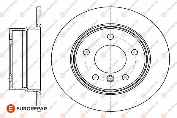 EUROREPAR 1642771980 - Тормозной диск autospares.lv