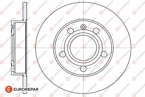 EUROREPAR 1642771680 - Тормозной диск autospares.lv