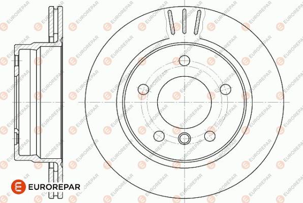 EUROREPAR 1642771880 - Тормозной диск autospares.lv