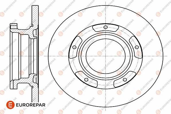 EUROREPAR 1642778880 - Тормозной диск autospares.lv