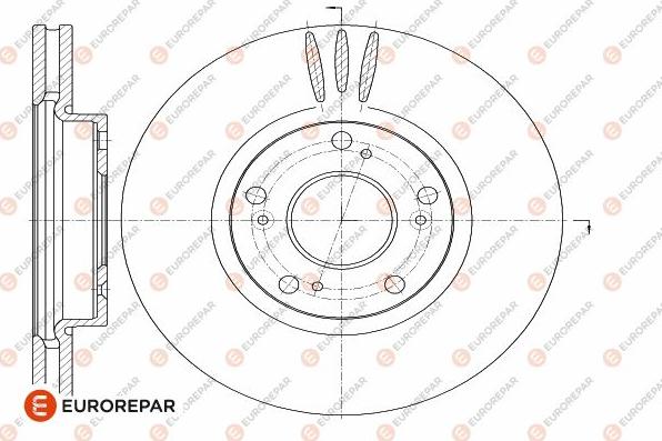 EUROREPAR 1642773280 - Тормозной диск autospares.lv