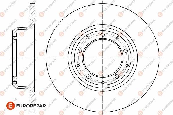 EUROREPAR 1642772580 - Тормозной диск autospares.lv