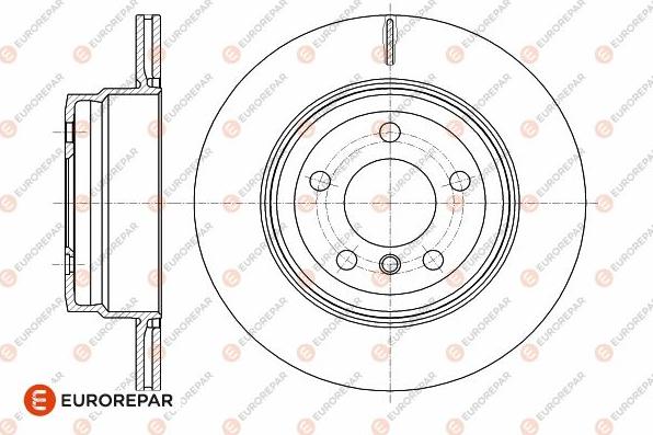 EUROREPAR 1642772680 - Тормозной диск autospares.lv