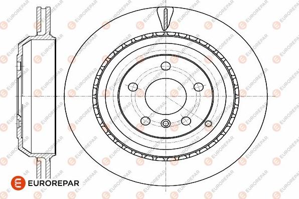 EUROREPAR 1642772180 - Тормозной диск autospares.lv