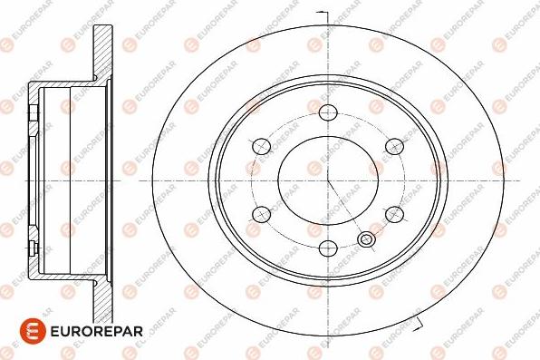 EUROREPAR 1642777180 - Тормозной диск autospares.lv