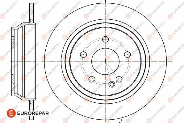 EUROREPAR 1642777280 - Тормозной диск autospares.lv