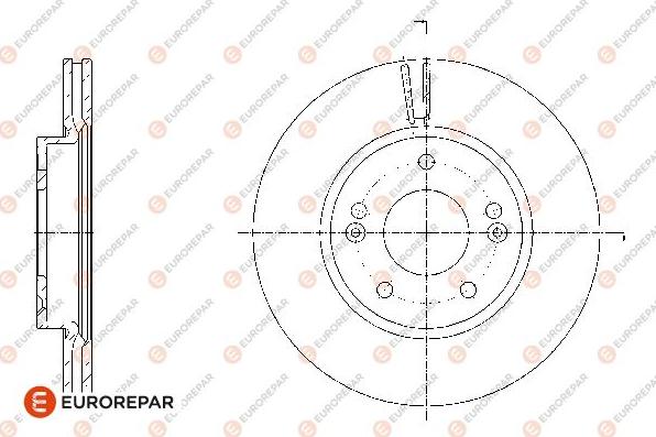 EUROREPAR 1667849380 - Тормозной диск autospares.lv