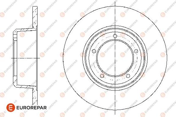 EUROREPAR 1667848880 - Тормозной диск autospares.lv