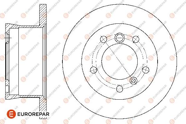 EUROREPAR 1667859880 - Тормозной диск autospares.lv