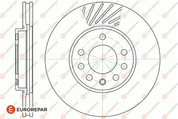 EUROREPAR 1667859280 - Тормозной диск autospares.lv