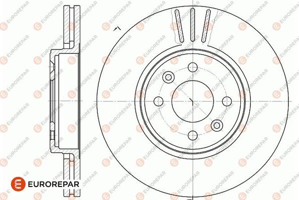 EUROREPAR 1667854980 - Тормозной диск autospares.lv