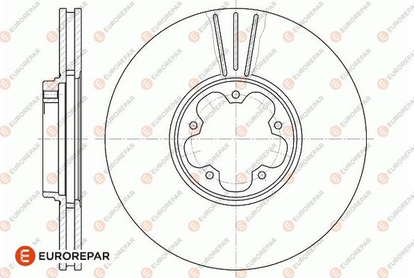 EUROREPAR 1667854080 - Тормозной диск autospares.lv