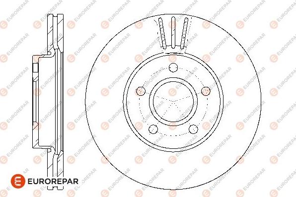 EUROREPAR 1667854880 - Тормозной диск autospares.lv