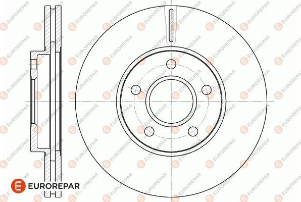 EUROREPAR 1667855980 - Тормозной диск autospares.lv