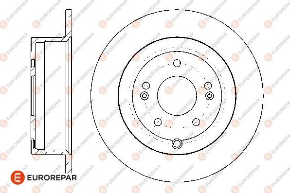 EUROREPAR 1667855580 - Тормозной диск autospares.lv