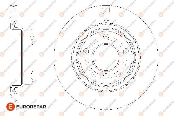 EUROREPAR 1667856080 - Тормозной диск autospares.lv