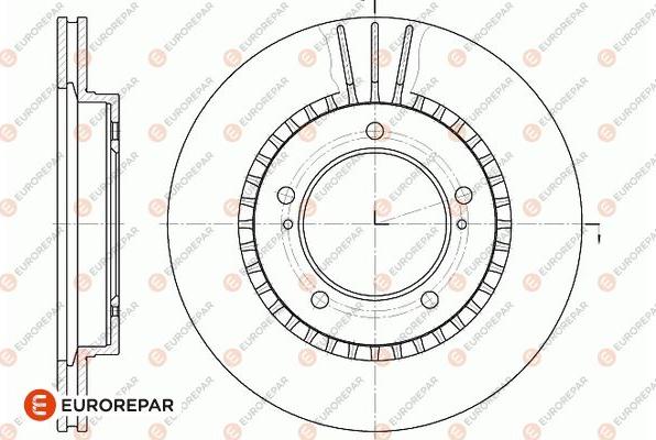 EUROREPAR 1667850480 - Тормозной диск autospares.lv