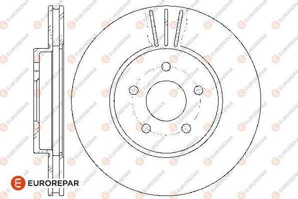 EUROREPAR 1667858980 - Тормозной диск autospares.lv