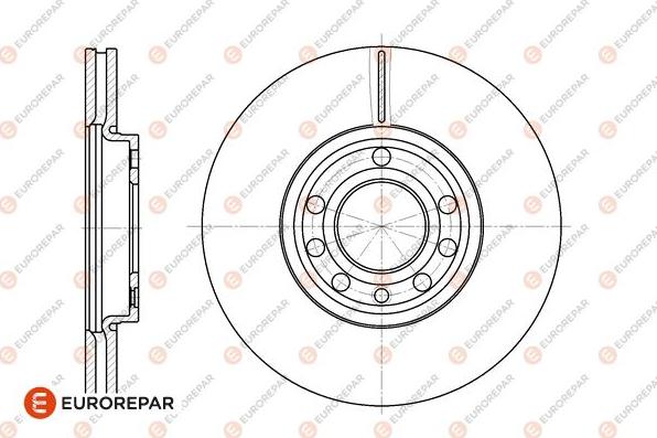 EUROREPAR 1667858480 - Тормозной диск autospares.lv