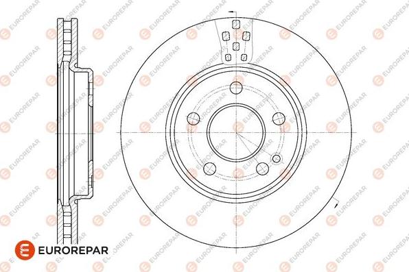 EUROREPAR 1667858580 - Тормозной диск autospares.lv