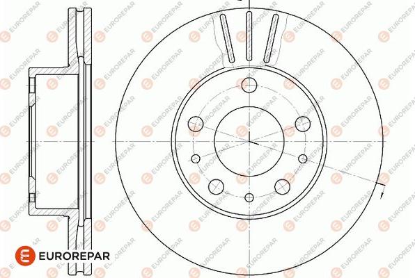 EUROREPAR 1667858880 - Тормозной диск autospares.lv