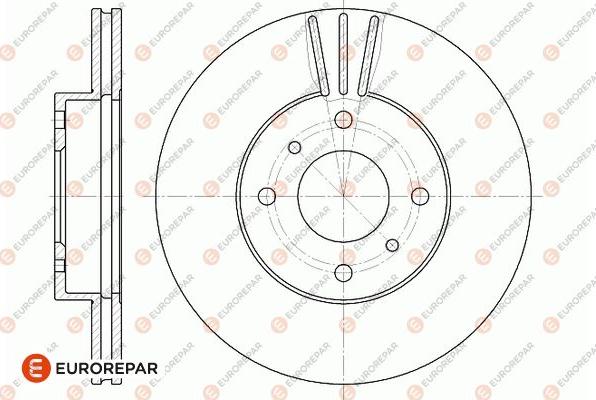 EUROREPAR 1667858280 - Тормозной диск autospares.lv