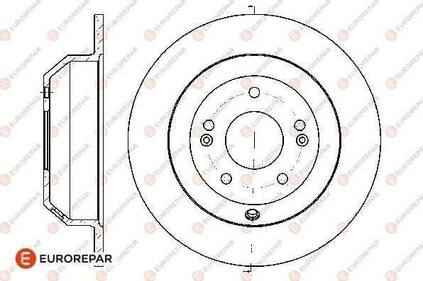 EUROREPAR 1667853480 - Тормозной диск autospares.lv