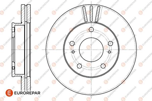 EUROREPAR 1667853880 - Тормозной диск autospares.lv