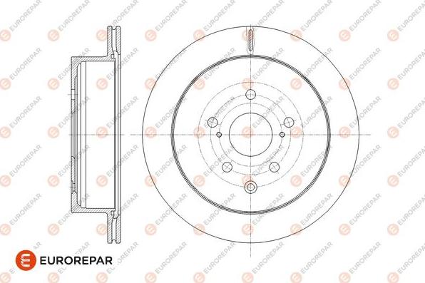 EUROREPAR 1667853380 - Тормозной диск autospares.lv