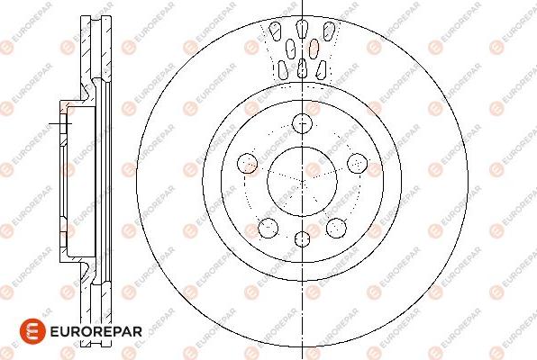 EUROREPAR 1667857580 - Тормозной диск autospares.lv