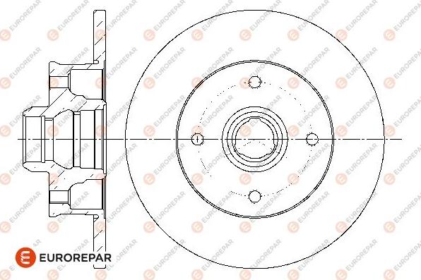 EUROREPAR 1667857880 - Тормозной диск autospares.lv