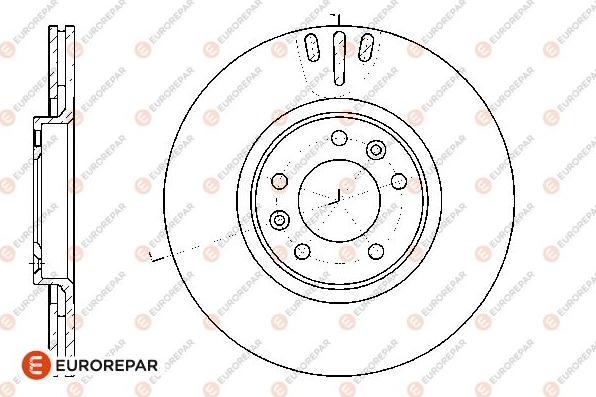 EUROREPAR 1667857380 - Тормозной диск autospares.lv