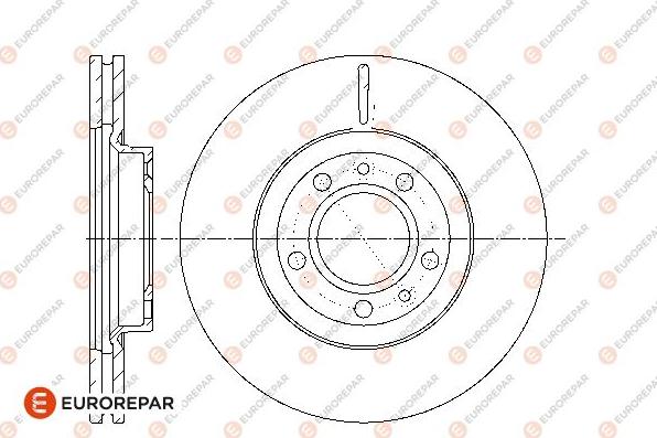 EUROREPAR 1667857280 - Тормозной диск autospares.lv