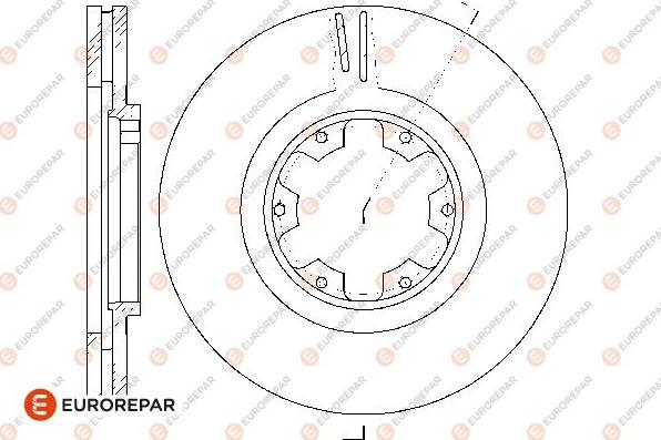 EUROREPAR 1667869680 - Тормозной диск autospares.lv