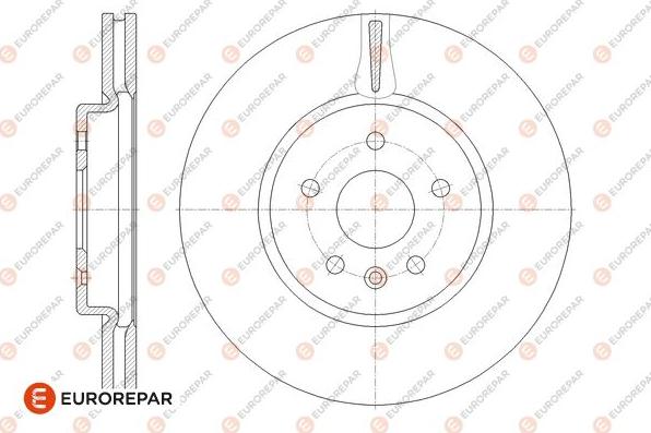 EUROREPAR 1667864080 - Тормозной диск autospares.lv