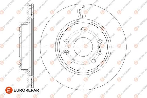 EUROREPAR 1667864780 - Тормозной диск autospares.lv