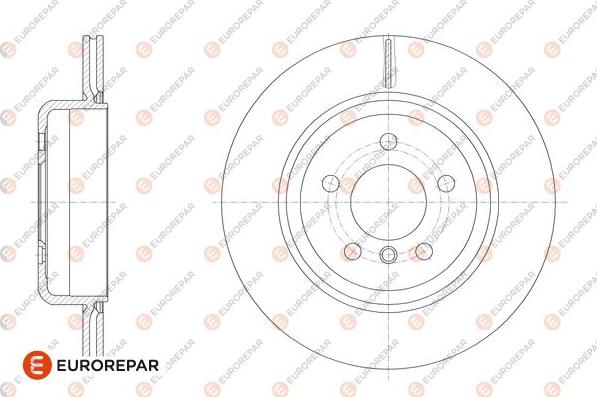 EUROREPAR 1667865880 - Тормозной диск autospares.lv