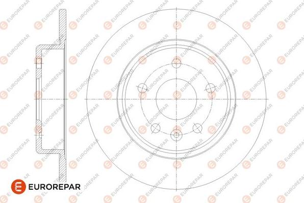 EUROREPAR 1667866580 - Тормозной диск autospares.lv