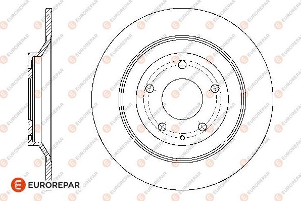 EUROREPAR 1667866780 - Тормозной диск autospares.lv