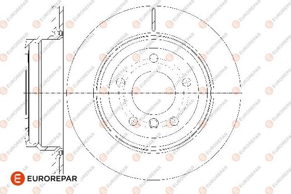 EUROREPAR 1667861480 - Тормозной диск autospares.lv