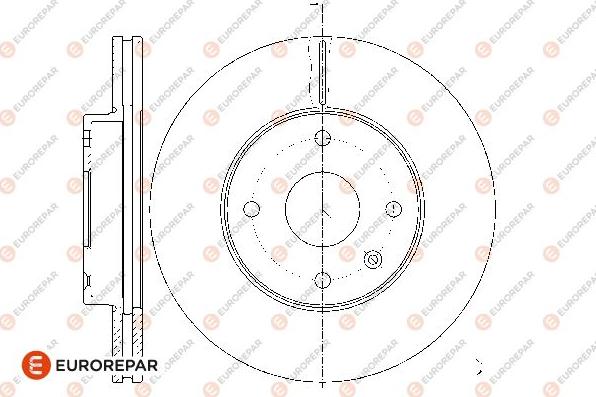 EUROREPAR 1667868380 - Тормозной диск autospares.lv