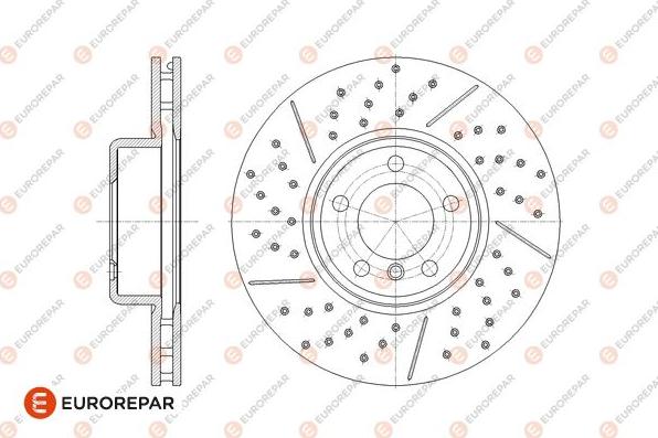 EUROREPAR 1667862980 - Тормозной диск autospares.lv