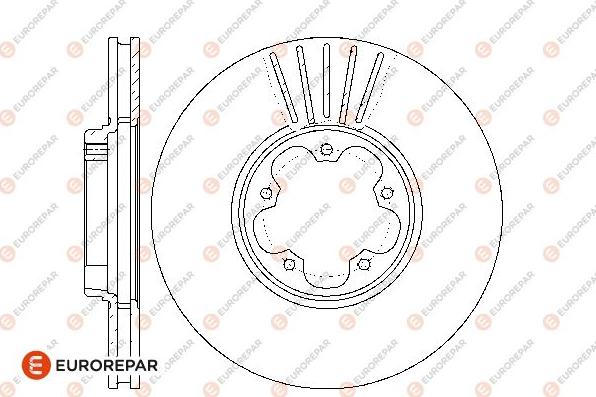 EUROREPAR 1667862180 - Тормозной диск autospares.lv