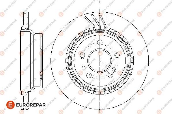 EUROREPAR 1667862280 - Тормозной диск autospares.lv