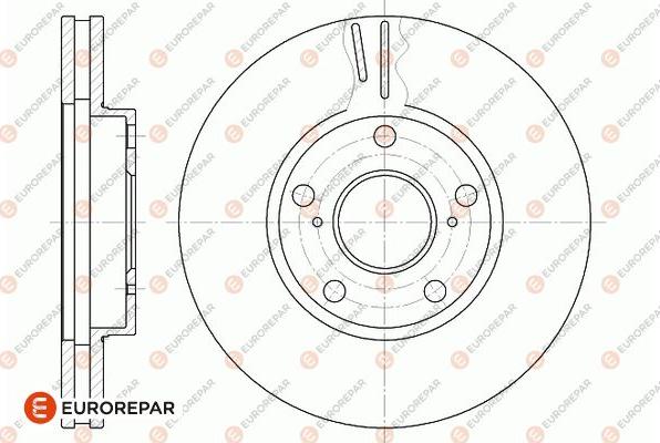 EUROREPAR 1667867980 - Тормозной диск autospares.lv