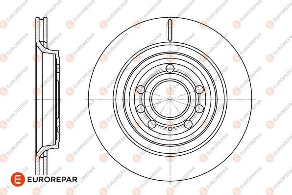 EUROREPAR 1667867080 - Тормозной диск autospares.lv